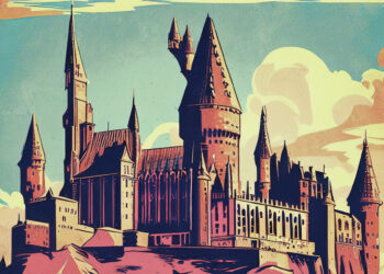 Das Schloss Hogwarts aus Harry Potter